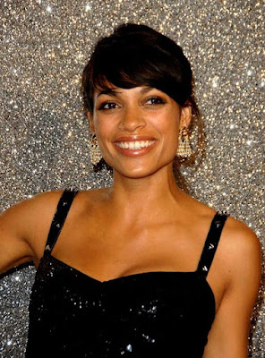 Rosario Dawson has a sparkling smile.