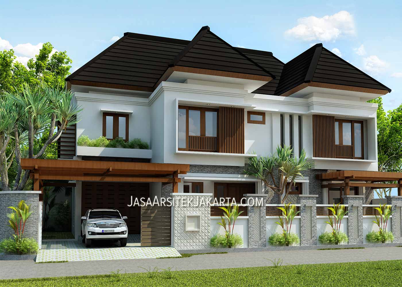 Desain Rumah Minimalis Garasi Ukuran 7x7 Rommy House