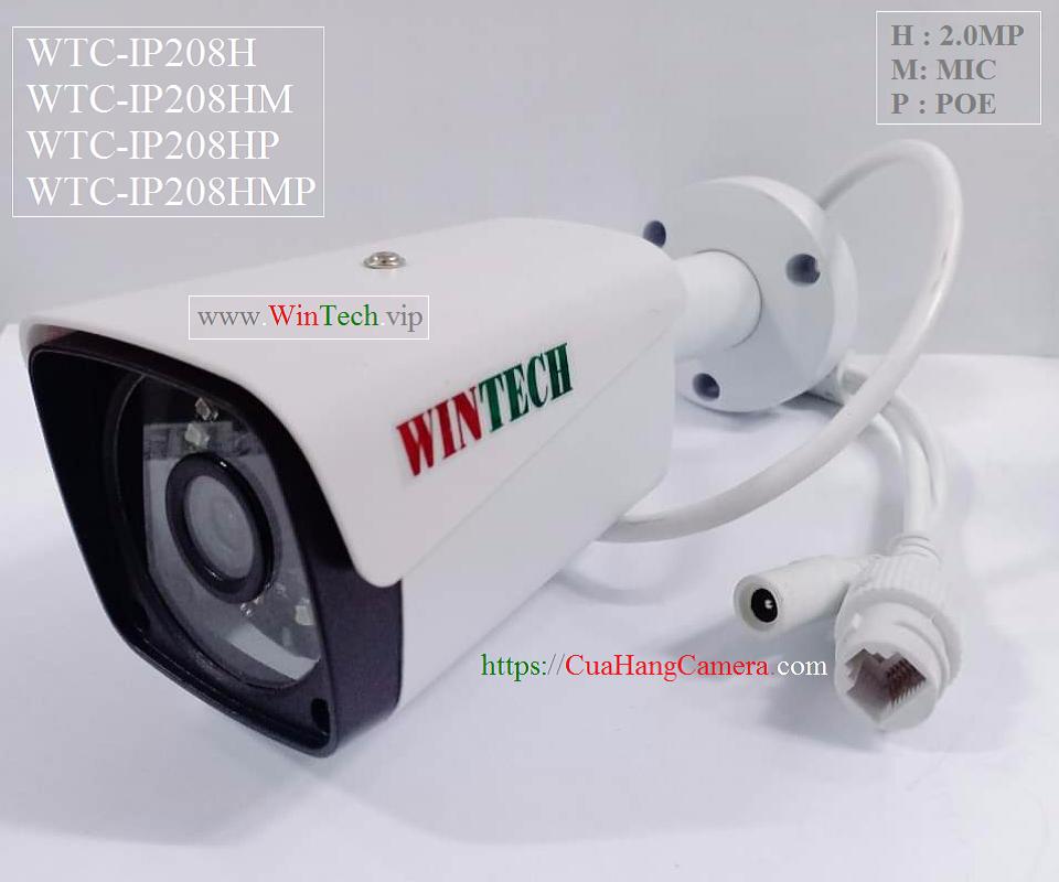 Camera IP WTC-IP208H độ phân giải 2.0MP