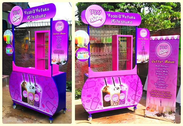  Booth Portable-Booth Bongkar pasang Milk SHake