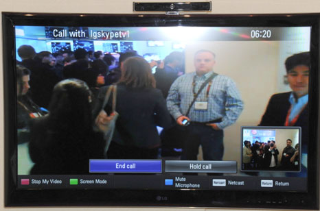 LG works with Skype to Video Phone feature in HDTV