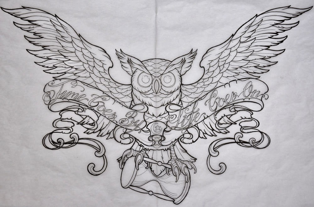 fantastico mundo da pri tatuagem coruja owl tattoo