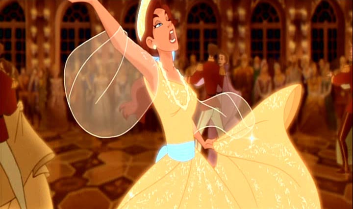 Beautifull Disney Princess Anastasia Yellow Dress Wallpaper