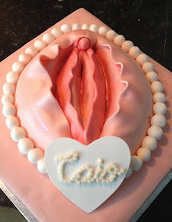A vagina cake dessert
