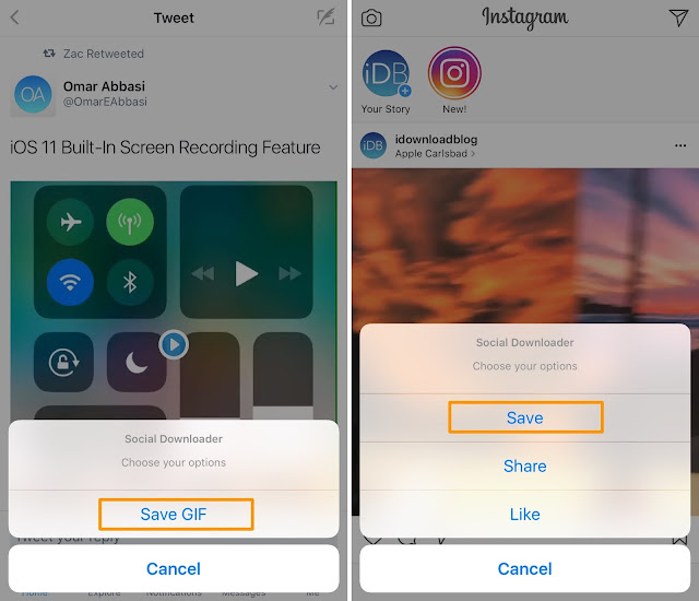 Social Downloader lets you download media from social networking apps