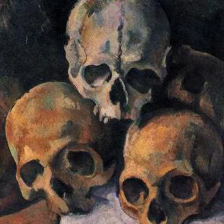 The pyramid  of skulls , 1901 Paul Cézanne, 1839~1906, France