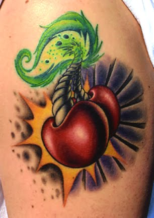 Have a look through this picture gallery and find a cool cherry tattoo that fits your style.