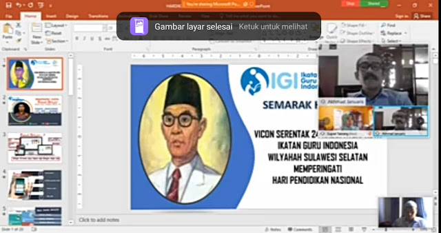 Selamat Kepada Guru Yang Telah Mengikuti Kegiatan Webinar Bersama IGI Sulawesi Selatan di Hari Pendidikan Nasional 2020