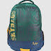 Skybags Unisex Green & Navy Blue Alphanumeric backpack