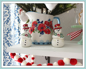 Breakfast -Nook -Christmas -Decor-Salt & Pepper-Shakers-Snowman-Vintage-Cottage-Farmhouse-From My Front Porch To Yours