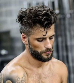 Low fade wavy hair