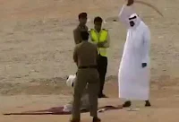 Most people put to death in Saudi Arabia are beheaded with a sword.