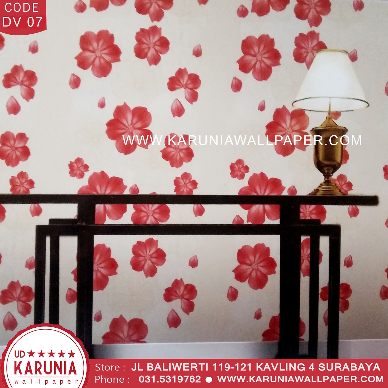 jual wallpaper bunga