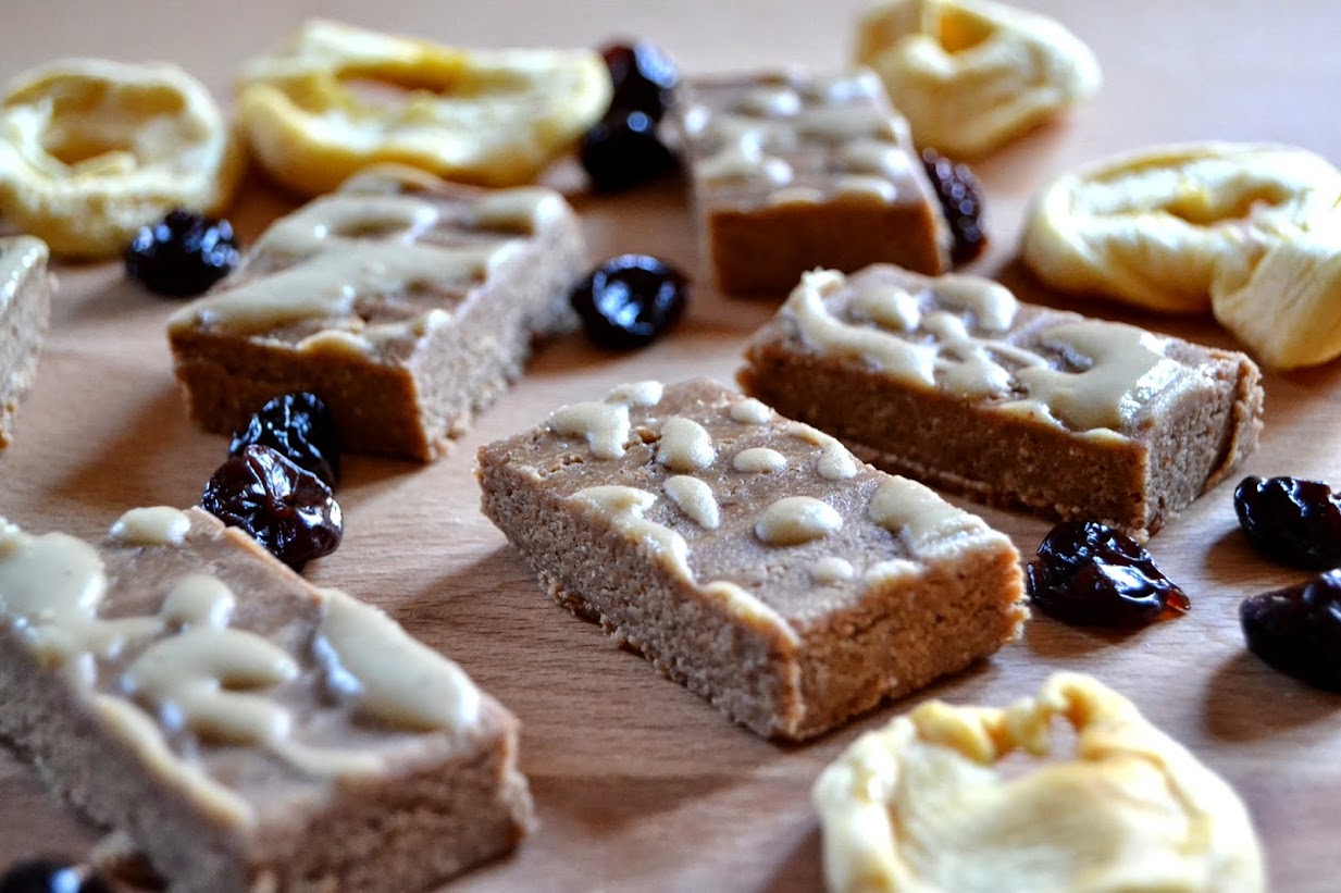 Apple Sour Cherry Oatie Protein Bars