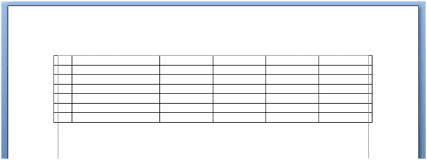 Cara Lengkap Membuat Tabel Yang Benar di Microsoft Office (6 Kolom 7 Baris)