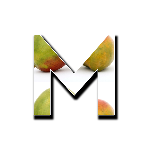 CAPITAL LETTER M, M with image