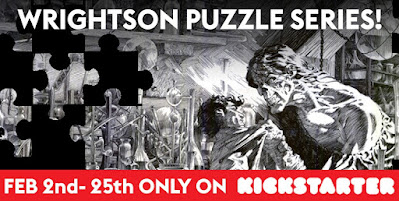 Bernie Wrightson Frankenstein Puzzle Kickstarter by Nakatomi Launches Today!