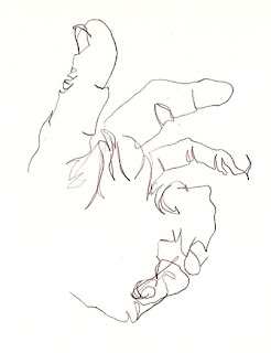 Image result for blind contour hand