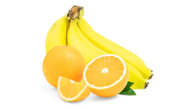 فوائد الموز والبرتقال