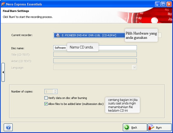 Cara Burning/Membakar File Kedalam CD/DVD Dengan Nero StartSmart Cara Burning/Membakar File Kedalam CD/DVD Dengan Nero StartSmart\