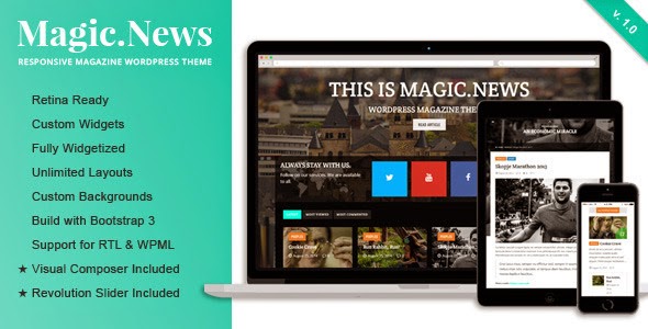 free Responsive WordPress Magazine Theme