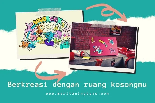 hiasi negative space dengan stiker lucu dari muklay