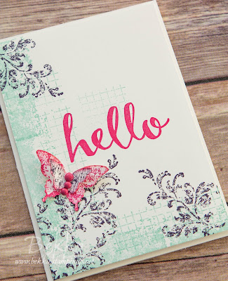 Timeless Textures Butterfly Hello Card - Get the details here