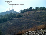 L'ermita de Sant Ramon des de l'antic Camí de Sant Boi a Torrelles