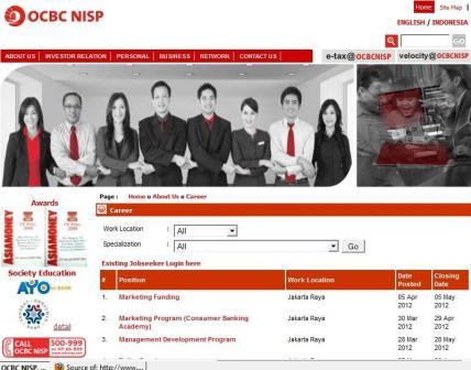 Lowongan Kerja Bank ocbc nisp,karir Bank,tentang ocbc nisp,about OCBC,ocbc Bank,Bank nisp