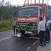 Satlantas Polres Humbahas Tilang Belasan Truk Logging Mitra PT TPL Over Tonase