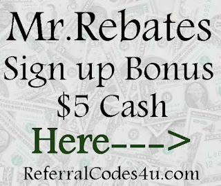 Get a $5 for referring your friends to Mr.Rebates! See more Refer a Friend Sites and Apps here!