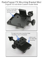 CP1028: RadioPopper PX Mounting Bracket Mod - Original 1/2 inch thick Custom Guide Block