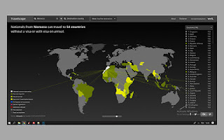 خريطة ستتعرف من خلالها على البلدان التي يمكنك السفر إليها بدون فيزا حسب جنسيتك