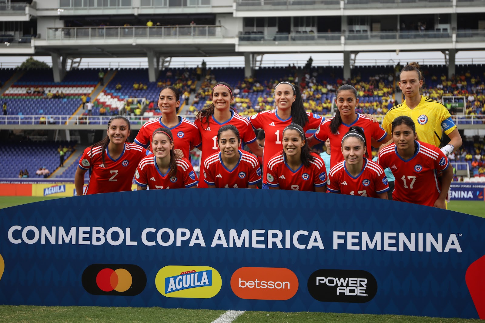 Formación de selección de Chile ante Bolivia, Copa América Femenina 2022, 17 de julio
