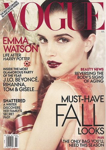 emma watson vogue cover usa. Emma Watson covers the July