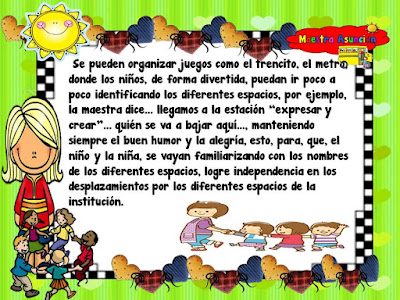 Actividades para los primeros días. Período de adaptación.