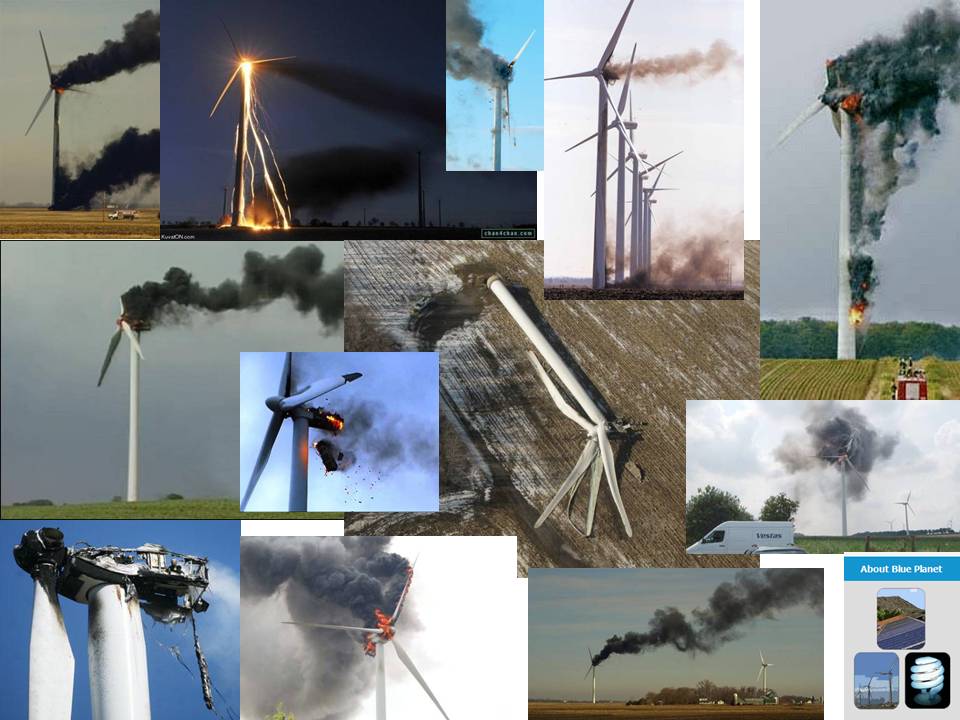 wind turbines on fire. Wind Turbines on Fire