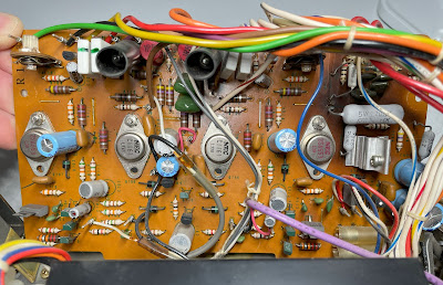 Sony STR-7065_Power Amplifier & Power Supply Board_before servicing