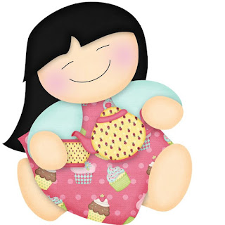 Tea and Cupcakes Clipart.