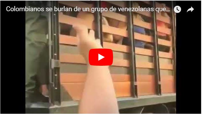 Colombianos se burlan de un grupo de venezolanas que eran deportadas en caravana