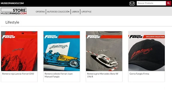 Tienda virtual Museo Fangio