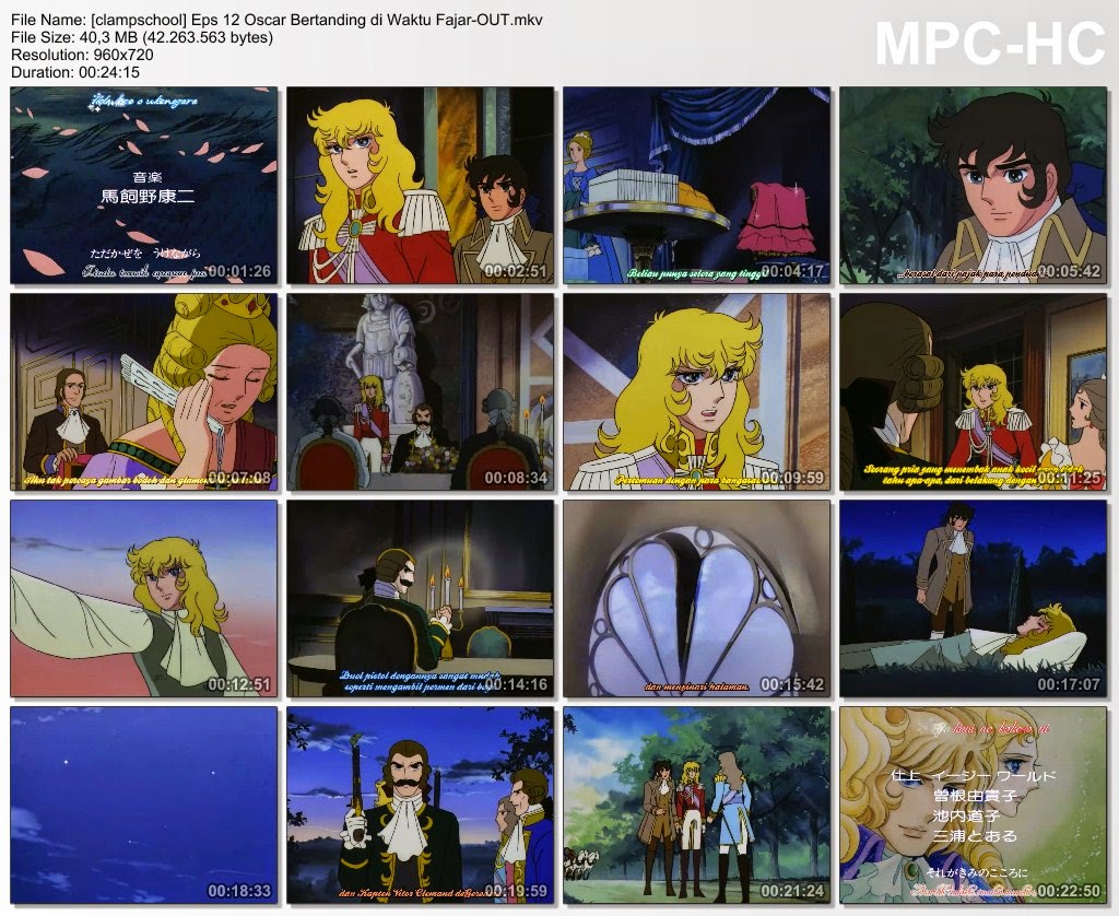 Lady Oscar - Rose of Versailles Sub Indo Episode 12 [720p 