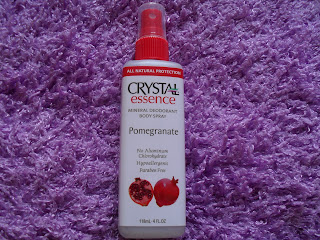 Crystal Body Deodorant, Mineral Deodorant Body Spray, Pomegranate