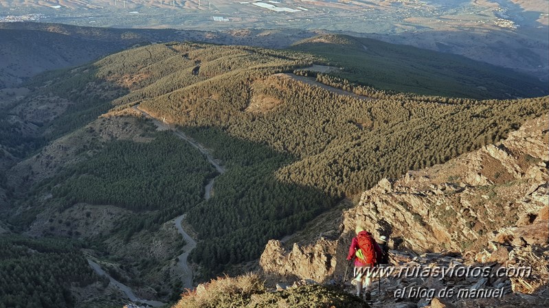 Almirez - La Cumbre - Cruz del Pescadero - Piedra Horadada - Tajo de la Querencia - Tajo de la Cruz