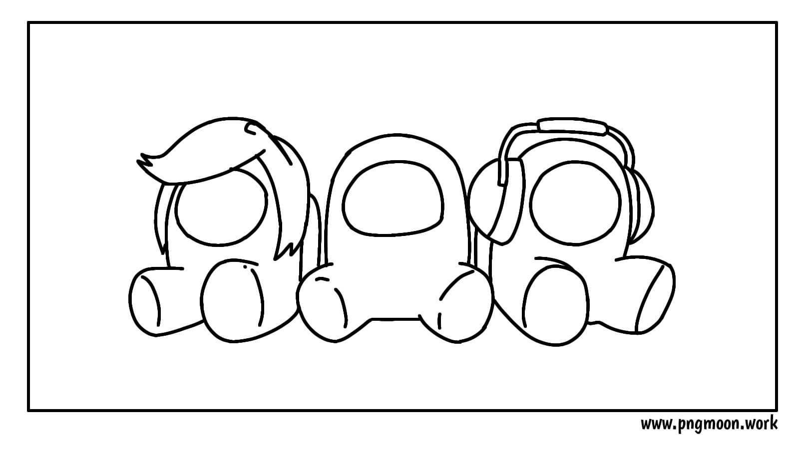 among us coloring pages pngmoon pngmoon png images coloring pages