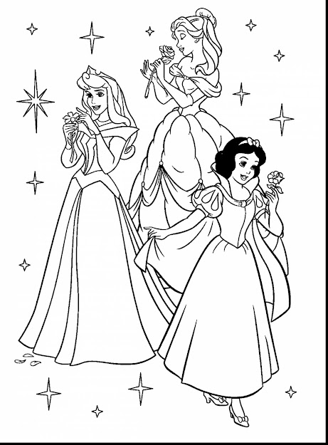 Marvelous Disney Princess Coloring Pages With Free Printable Disney  Coloring Pages And Free Printable Disney Frozen