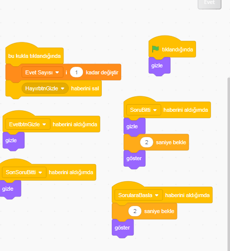 Scratch İle Testi Oluşturma Scratch Oyun Kodları