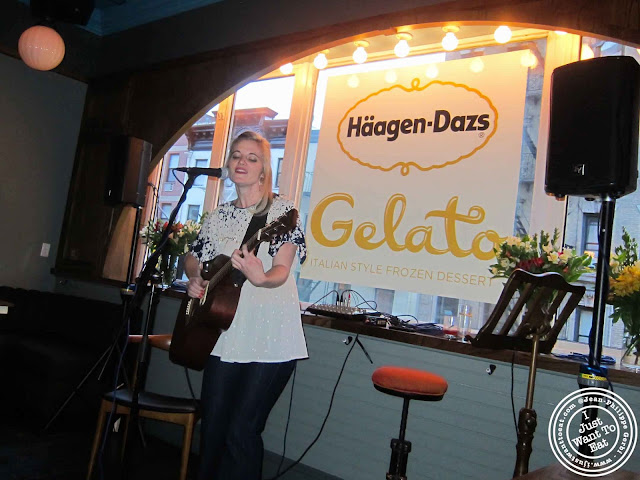 Image of Singer Suzanna Choffel from The Voice at Häagen-Dazs Arstist Series Event at Pouring Ribbons in NYC, New York