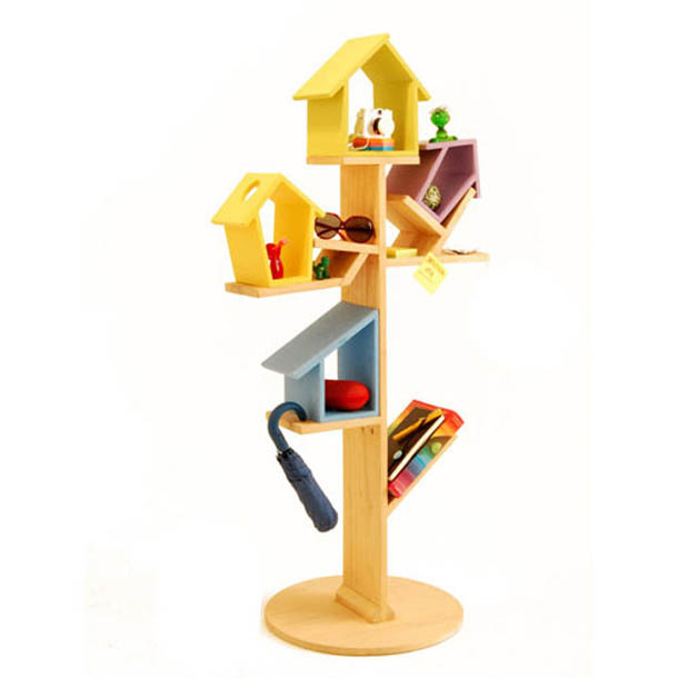 Perching Birds And Shelf Decor Furniture Stand For Children |Home ...