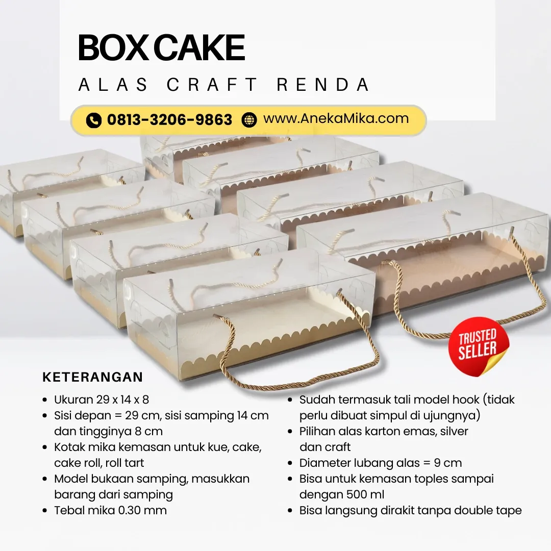 Supplier Box Mika Ultah Surabaya, Grosir Box Mika Untuk Kue Surabaya, Grosir Box Mika Untuk Seserahan Surabaya, Grosir Cake Box Mika Tali Surabaya